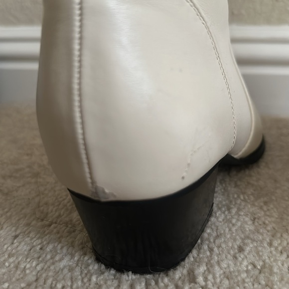 Glamorous Ankle western boots off white wide fit size US6/EU 37 - Picture 5 of 10
